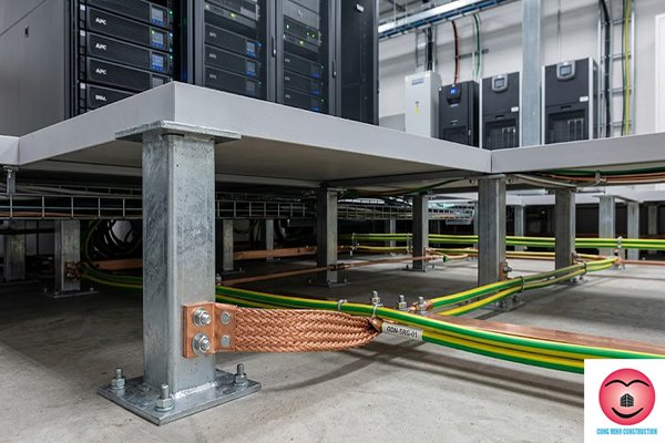 Hệ thống tiếp địa sàn nâng: 