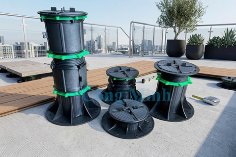 CHÂN ĐẾ NHỰA NÂNG SÀN NGOÀI TRỜI MAXGRID | 90–760MM