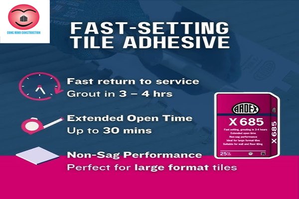 ARDEX X 685 – Keo dán gạch kháng hóa chất nhẹ, đóng rắn nhanh